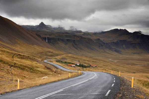 Paisagem Tempestuosa Península Snaefellsness Islândia Europa — Fotografia de Stock