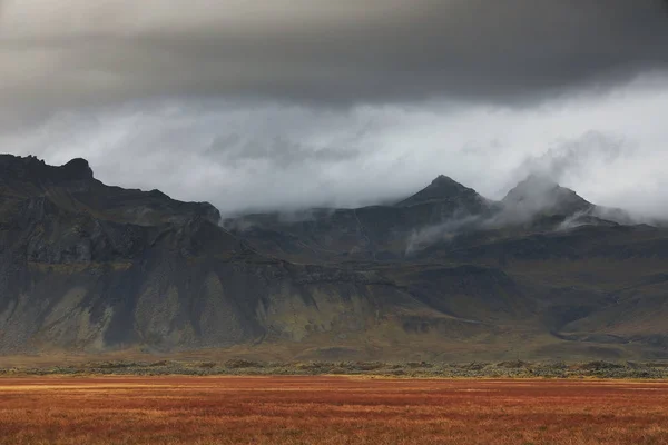 Burzliwy Krajobraz Półwyspie Snaefellsness Islandia Europa — Zdjęcie stockowe
