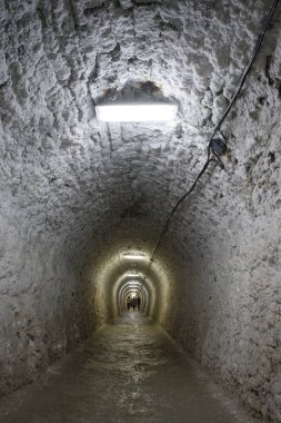 Turda Salt Mine, Transilvanya, Romanya, Avrupa'nın meşhur Simgesel Yapı iç görünümü