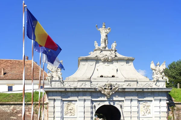 Alba Iulia Ortaçağ Kalesi Transilvanya Romanya Avrupa Nın Ünlü Simgesi — Stok fotoğraf