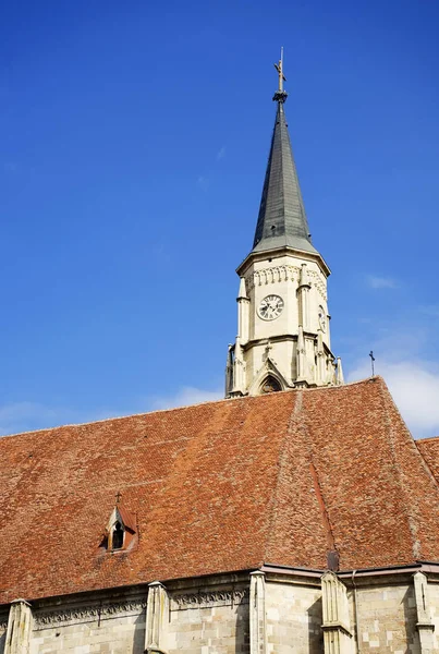 Kyrkan Saint Michael Gotisk Stil Romersk Katolska Katedralen Cluj Näst — Stockfoto