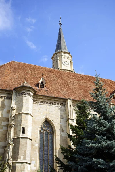 Kyrkan Saint Michael Gotisk Stil Romersk Katolska Katedralen Cluj Näst — Stockfoto