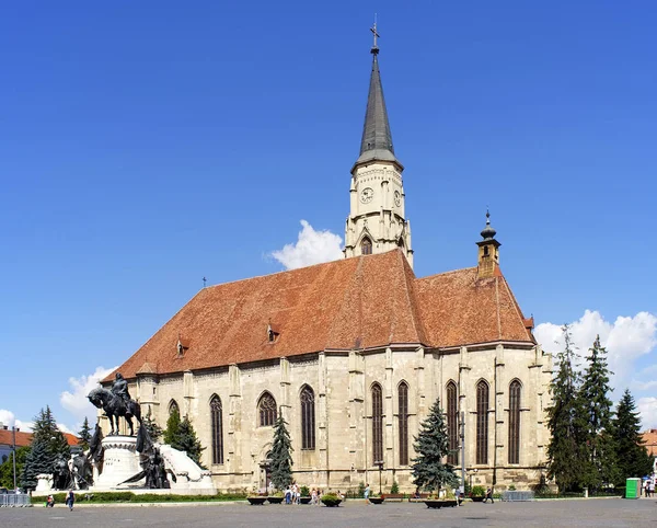 Church Saint Michael Gothic Style Roman Catholic Cathedral Cluj Second — Stock Photo, Image