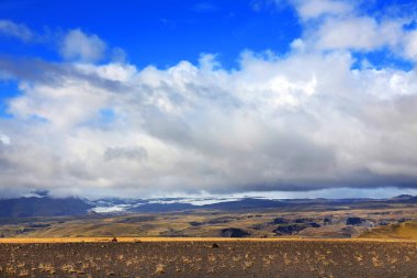 Skaftafell Doğal Parkı, İzlanda, Avrupa 'da volkanik alp manzarası