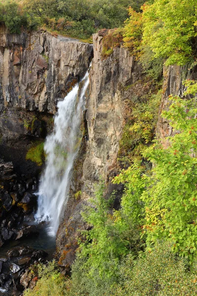 Wodospad Hundafoss Parku Naturalnym Skaftafell Islandia Europa — Zdjęcie stockowe