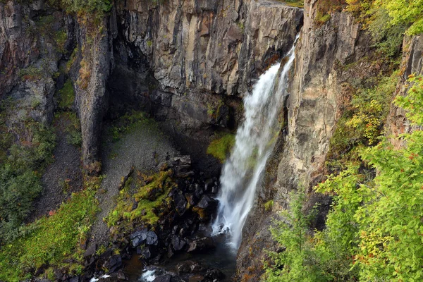 Wodospad Hundafoss Parku Naturalnym Skaftafell Islandia Europa — Zdjęcie stockowe