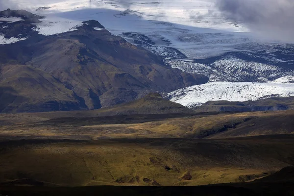 Vulkanische Alpine Landschaft Skaftafell Naturpark Island Europa Stockbild