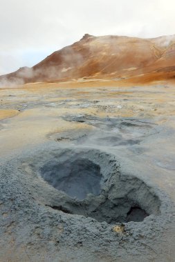 İzlanda 'da İzlanda, İzlanda, İzlanda, İzlanda yakınlarındaki Hver jeotermal bölgesi