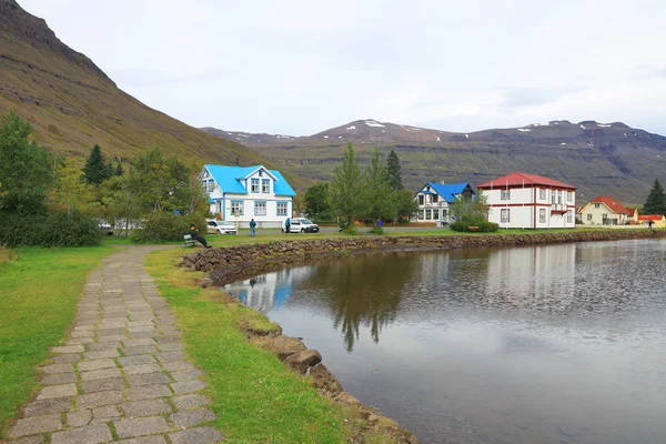 Seydisfjordur Resort Det Østlige Island Europa - Stock-foto