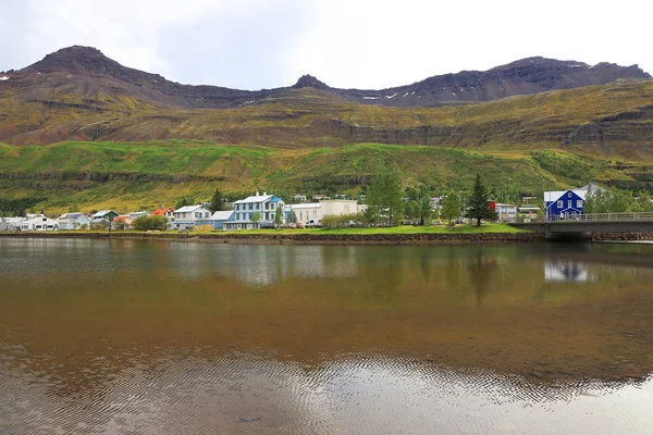 Station Balnéaire Seydisfjordur Islande Orientale Europe — Photo