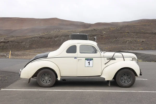 Carro Oldtimer Saga Islandesa Rallye Islândia Europa — Fotografia de Stock