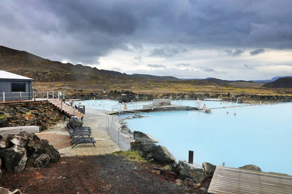 Hot Geothermal Water Myvatn Pools Iceland Europe — 图库照片