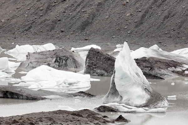 Льодовиковий Ландшафт Svinafellsjokull Природному Парку Скафтафелл Ісландія Європа — стокове фото