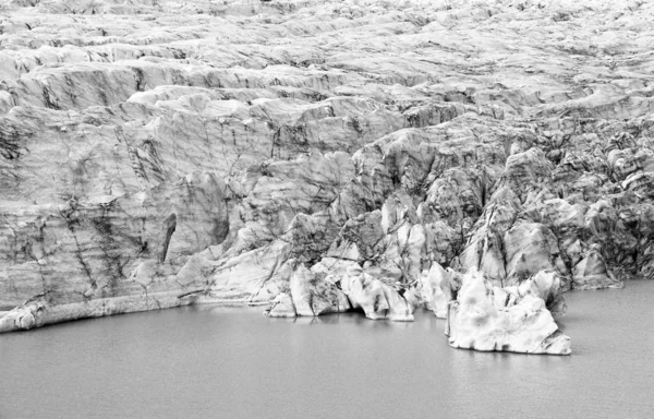 Paisagem Geleira Svinafellsjokull Parque Natural Skaftafell Islândia Europa — Fotografia de Stock