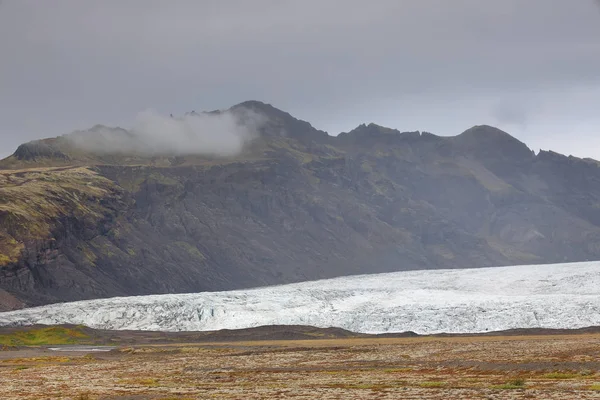 Svinafellsjokull Glaciärlandskap Skaftafell Naturpark Island Europa — Stockfoto