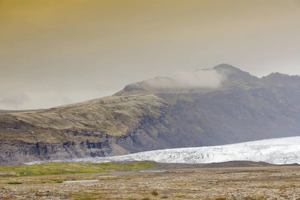 Paisaje Del Glaciar Svinafellsjokull Parque Natural Skaftafell Islandia Europa — Foto de Stock