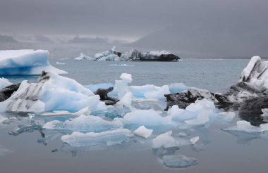 İzlanda, Avrupa 'da Jokulsarlon Gölü