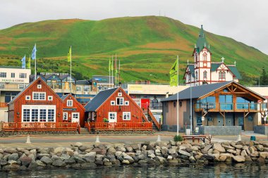 İzlanda, Avrupa 'daki Husavik Limanı