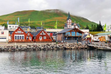 İzlanda, Avrupa 'daki Husavik Limanı