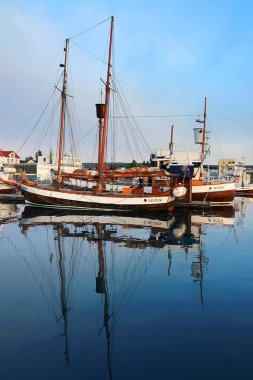 İzlanda, Avrupa 'daki Husavik Limanı
