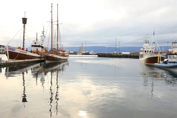 Husavik Harbour Islândia Europa — Fotografia de Stock