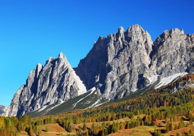 Autumn alpine light in the Dolomites, Italy, Europe
