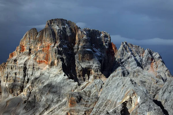 Alpina Höst Landskap Cristallo Mountain Dolomiterna Italien — Stockfoto