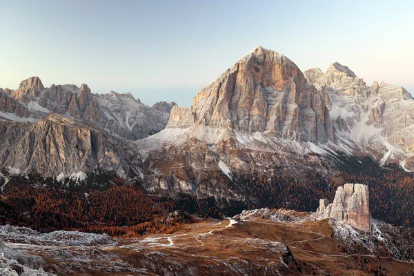 Sunrise Alpine Light Dolomites Italy Europe — Stock Photo, Image