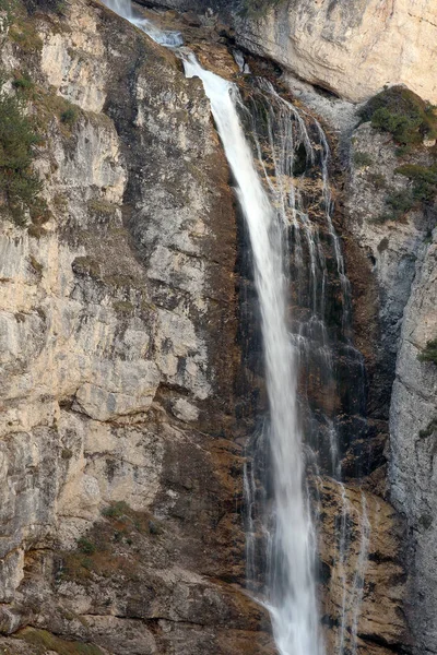 Wodospad Fanes Dolomitach Włochy Europa — Zdjęcie stockowe