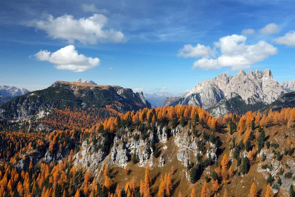 Autumn Alpine Light Dolomites Italy Europe — 图库照片