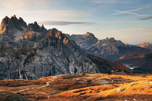 Luz Alpina Outono Nas Dolomitas Itália Europa — Fotografia de Stock