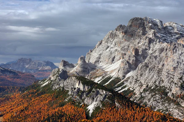 Luz Alpina Outono Nas Dolomitas Itália Europa — Fotografia de Stock