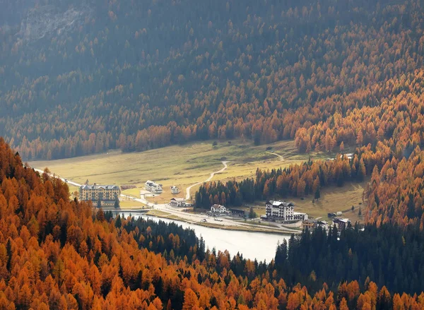 Autumn Alpine Light Dolomites Italy Europe — Stok fotoğraf