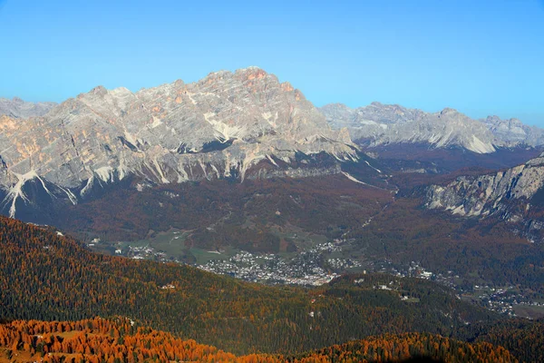 Paisaje Alpino Montaña Cristallo Dolomitas Italia —  Fotos de Stock