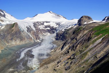 Hohe Tauern Ulusal Parkı 'ndaki buzulu hamsterize et, Avusturya, Avrupa