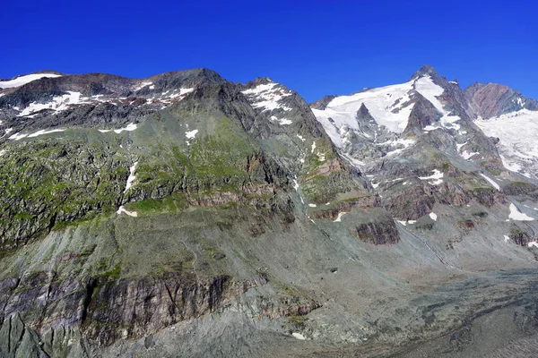 奥地利霍河陶仁国家公园的夏季高山景观 阿尔卑斯山全景 霍河陶恩国家公园 — 图库照片