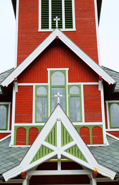 Mezuniyet Şehri Lofoten Adaları Norveç Avrupa Daki Buksnes Kilisesi Nin — Stok fotoğraf