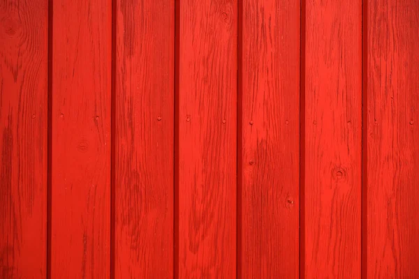 Vieux Fond Bois Peint Avec Peinture Rouge Avec Une Texture — Photo