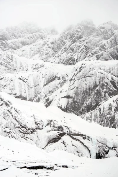 Winterlandschaft Auf Den Lofoten Norwegen Europa — Stockfoto