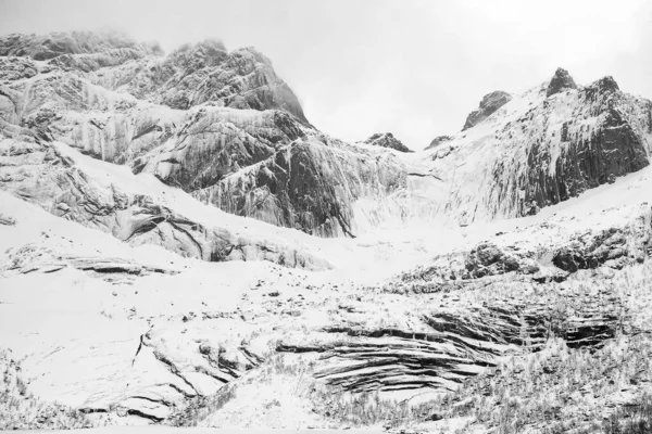 Paisaje Invernal Archipiélago Lofoten Noruega Europa — Foto de Stock