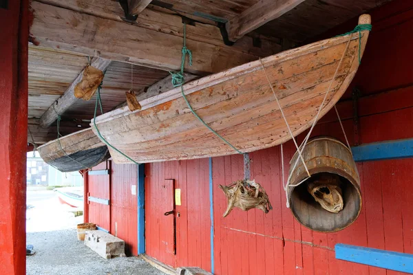 Imagen Nussfjord Village Lofoten Islands Pueblo Pesquero Histórico Noruega Agua — Foto de Stock