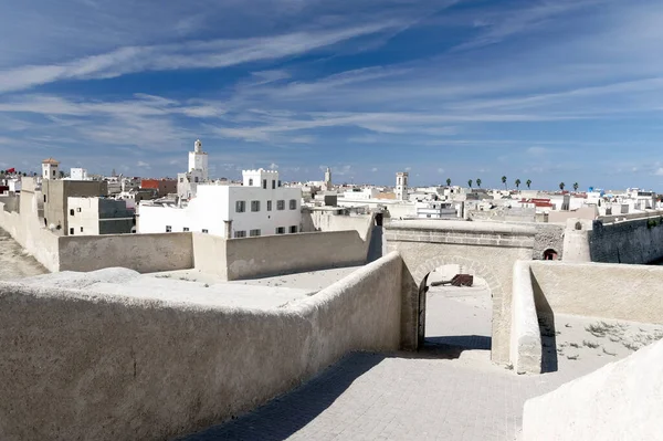 摩洛哥El Jadida的Mazagan 一个注册为教科文组织世界遗产的葡萄牙强化港口城市 的建筑细节 — 图库照片