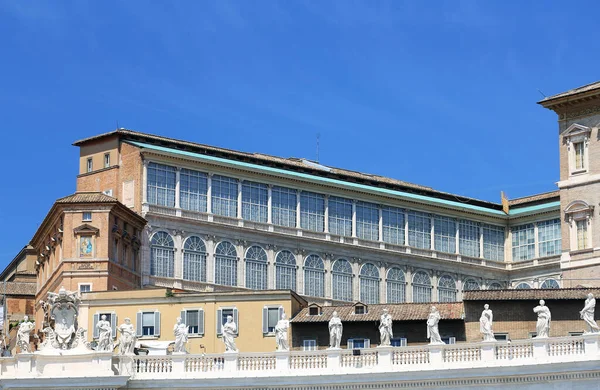 Detalle Los Edificios Piazza San Pietro Plaza San Pedro Vaticano — Foto de Stock