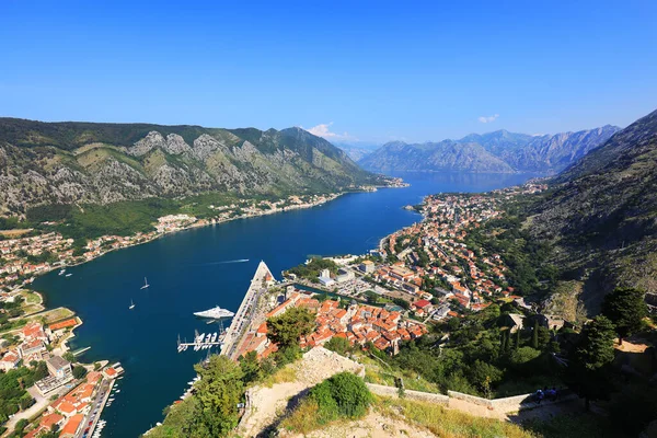 Kotor Cidade Velha Baía Montenegro Europa — Fotografia de Stock