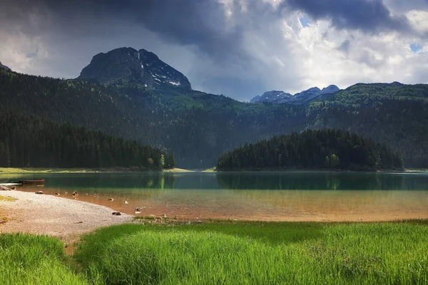 Bouřlivé Mraky Nad Národním Parkem Durmitor Černé Hoře Evropa — Stock fotografie