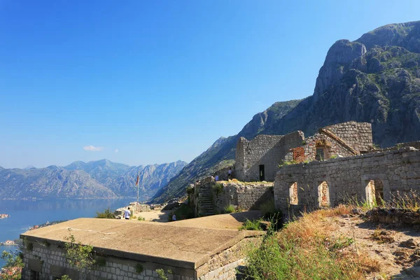 Ruins Kotor Fortress Montenegro Europe Stock Photo