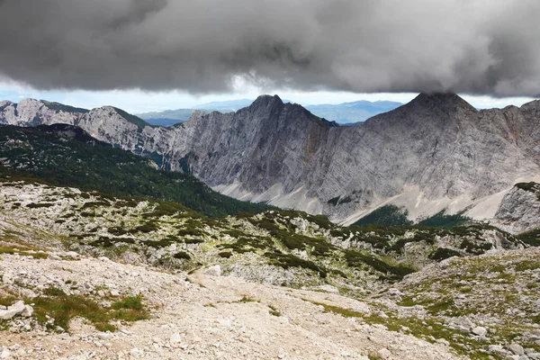 Paisagem Alpina Verão Parque Nacional Triglav Julian Alps Eslovênia Europa — Fotografia de Stock