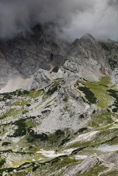 Paisagem Alpina Verão Parque Nacional Triglav Julian Alps Eslovênia Europa — Fotografia de Stock