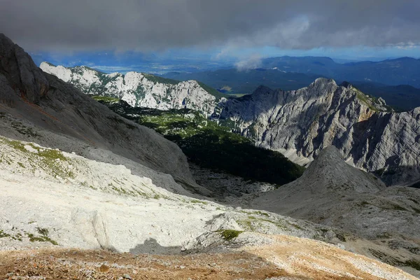 Paysage Alpin Estival Dans Parc National Triglav Alpes Juliennes Slovénie — Photo