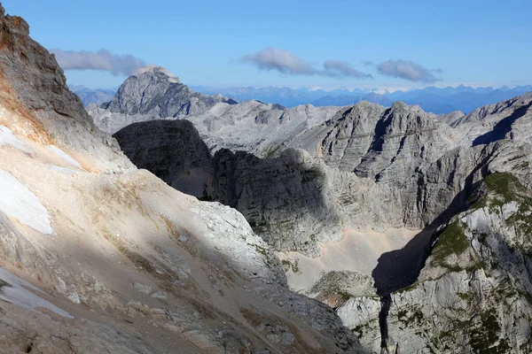 Sommaralpint Landskap Triglav Nationalpark Julian Alps Slovenien Europa — Stockfoto